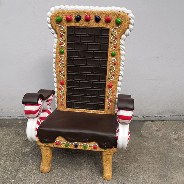 Trone de Père Noël en résine